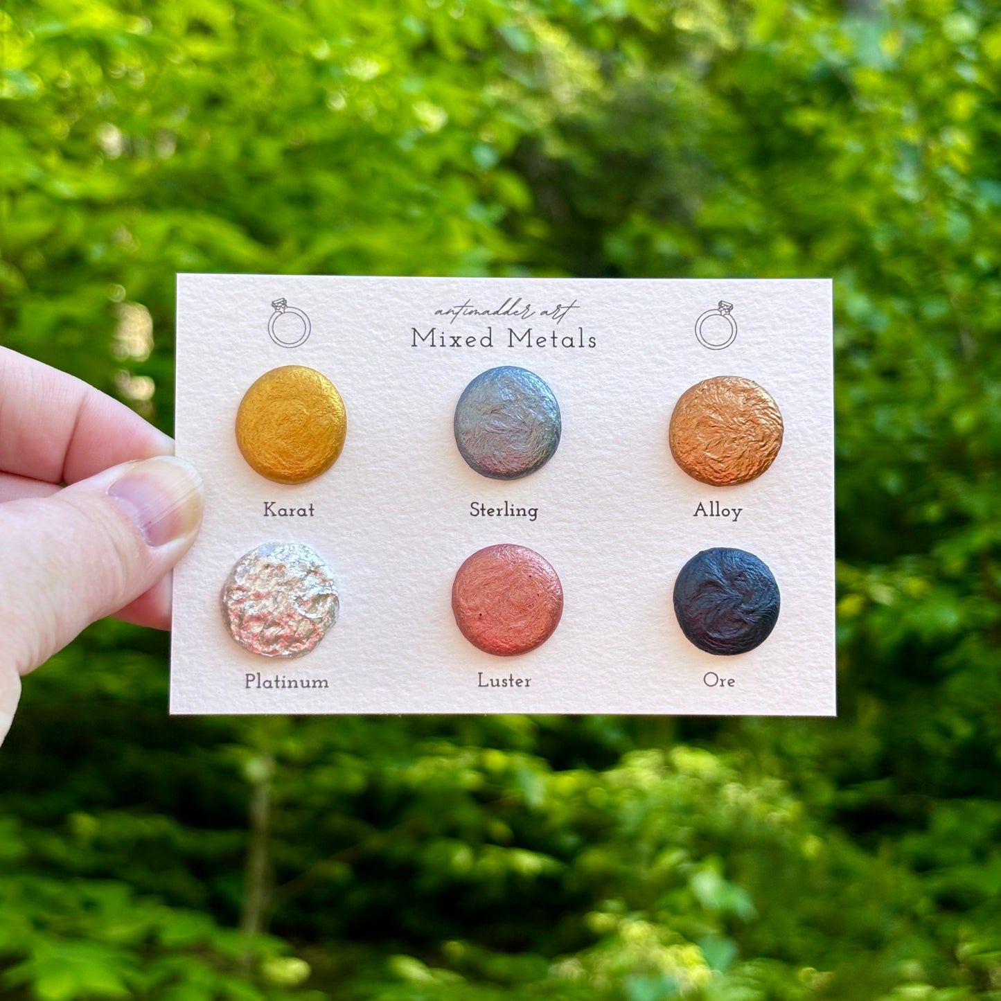 Mixed Metals - Dot Card