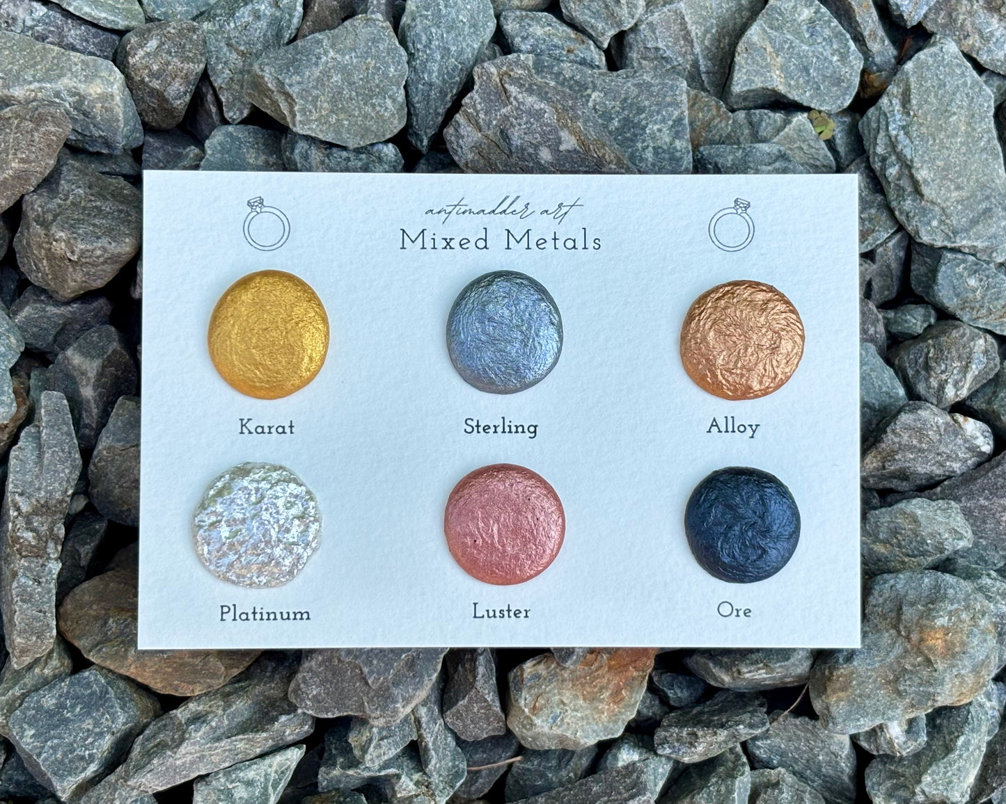 Mixed Metals - Dot Card