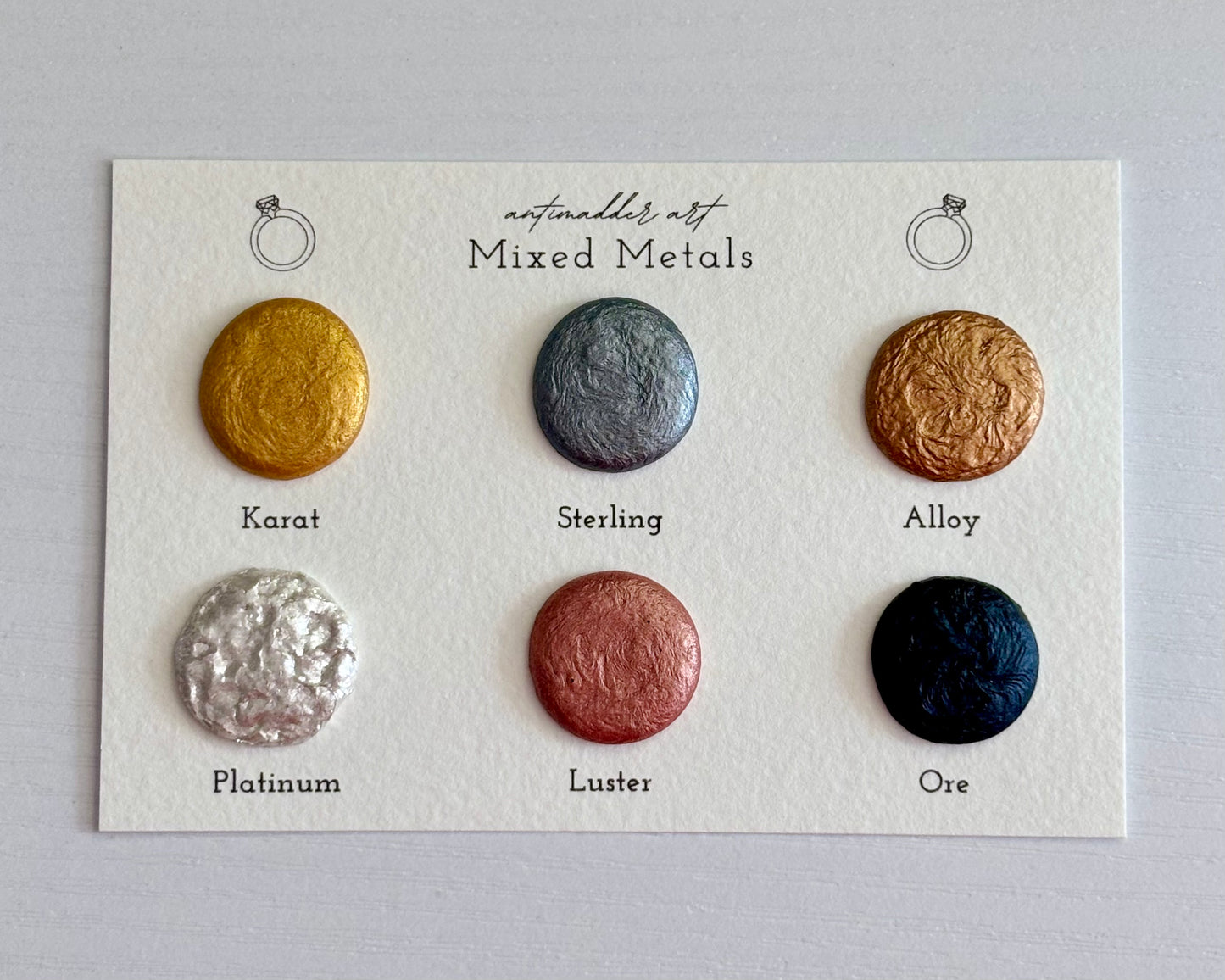Mixed Metals - Dot Card