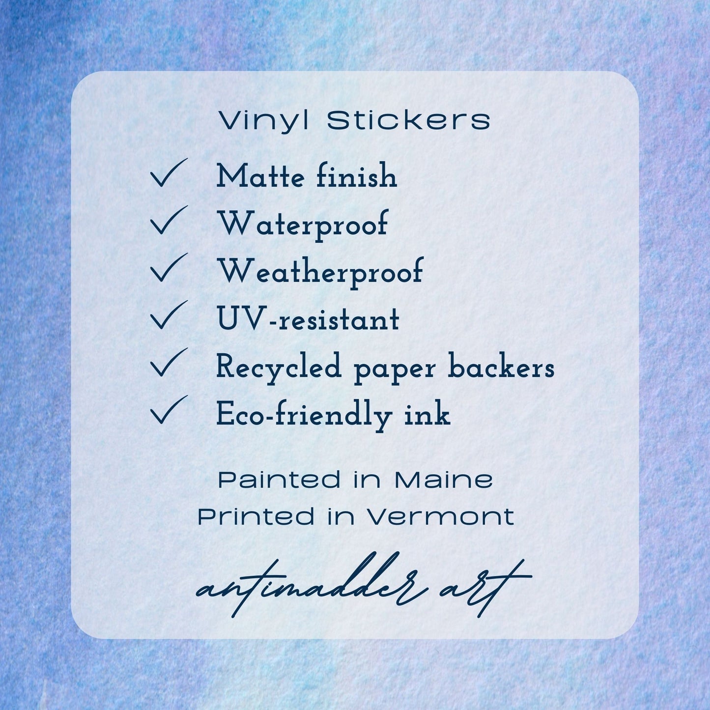 Maine Sea Glass Sticker