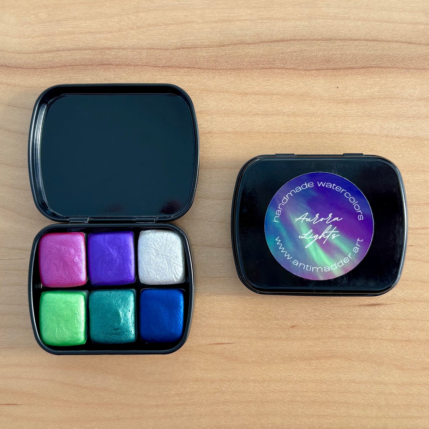 Aurora Lights - Set of 6 Watercolors