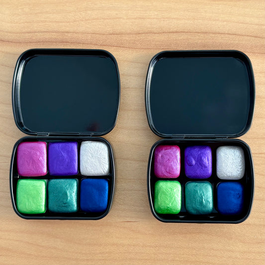 Aurora Lights - Set of 6 Watercolors